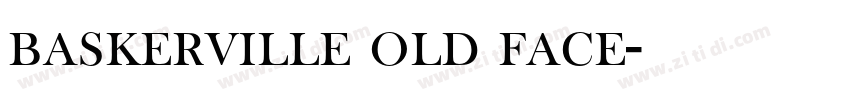 baskerville old face字体转换
